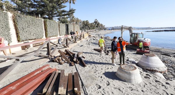 Marbella continúa trabajando para finalizar las obras de emergencia antes de Navidad
