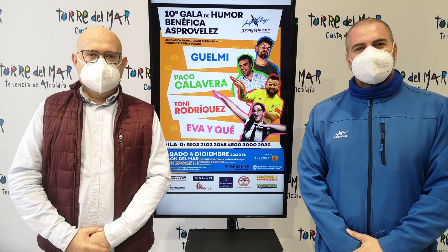 Torre del Mar celebra la X edición de la Gala del Humor en beneficio de Asprovélez