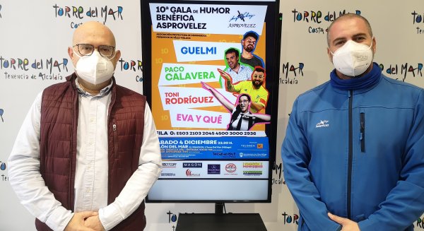 Torre del Mar celebra la X edición de la Gala del Humor en beneficio de Asprovélez