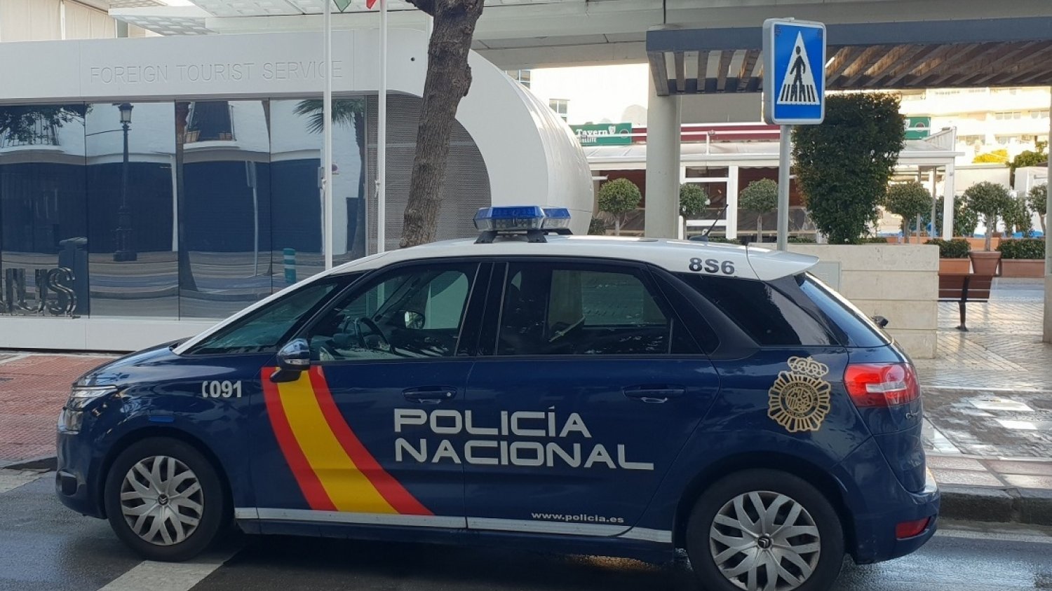 La Policía Nacional detiene a un hombre tras efectuar un disparo en la vía pública de Marbella