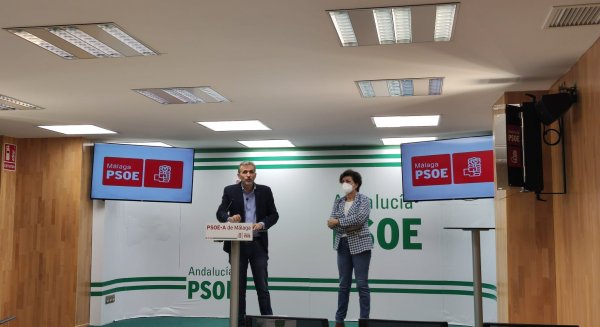 Ignacio López y Fuensanta Lima presentan los partidas presupuestarias del Gobierno para Málaga