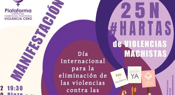 Izquierda Unida y PCA se suman el 25N a las acciones convocadas por la Plataforma Violencia Cero
