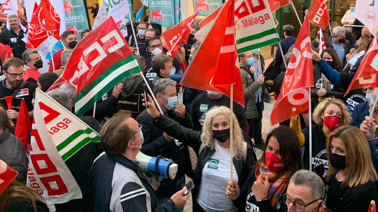 CCOO exige a la Junta de Andalucía que se impliquen en el conflicto laboral del ERE de Unicaja