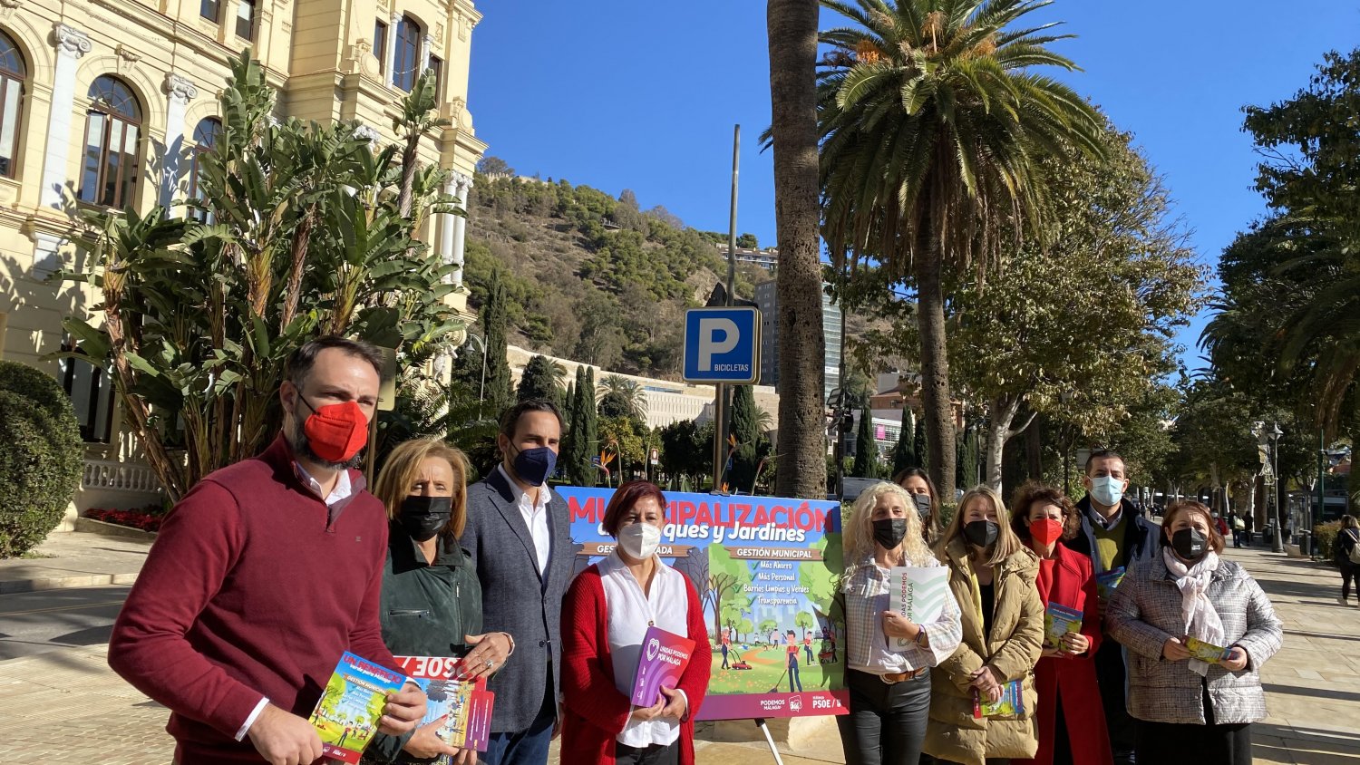 PSOE y Unidas Podemos exigen municipalizar el servicio de parques y jardines