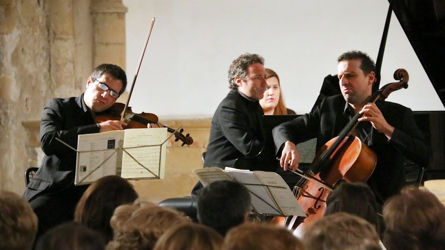 El Trío Arriaga homenajea a Piazzolla en un concierto organizado por el Colegio de Arquitectos de Málaga