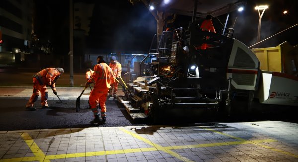 Marbella renueva el asfalto de más de 14.000 metros cuadrados de pavimento