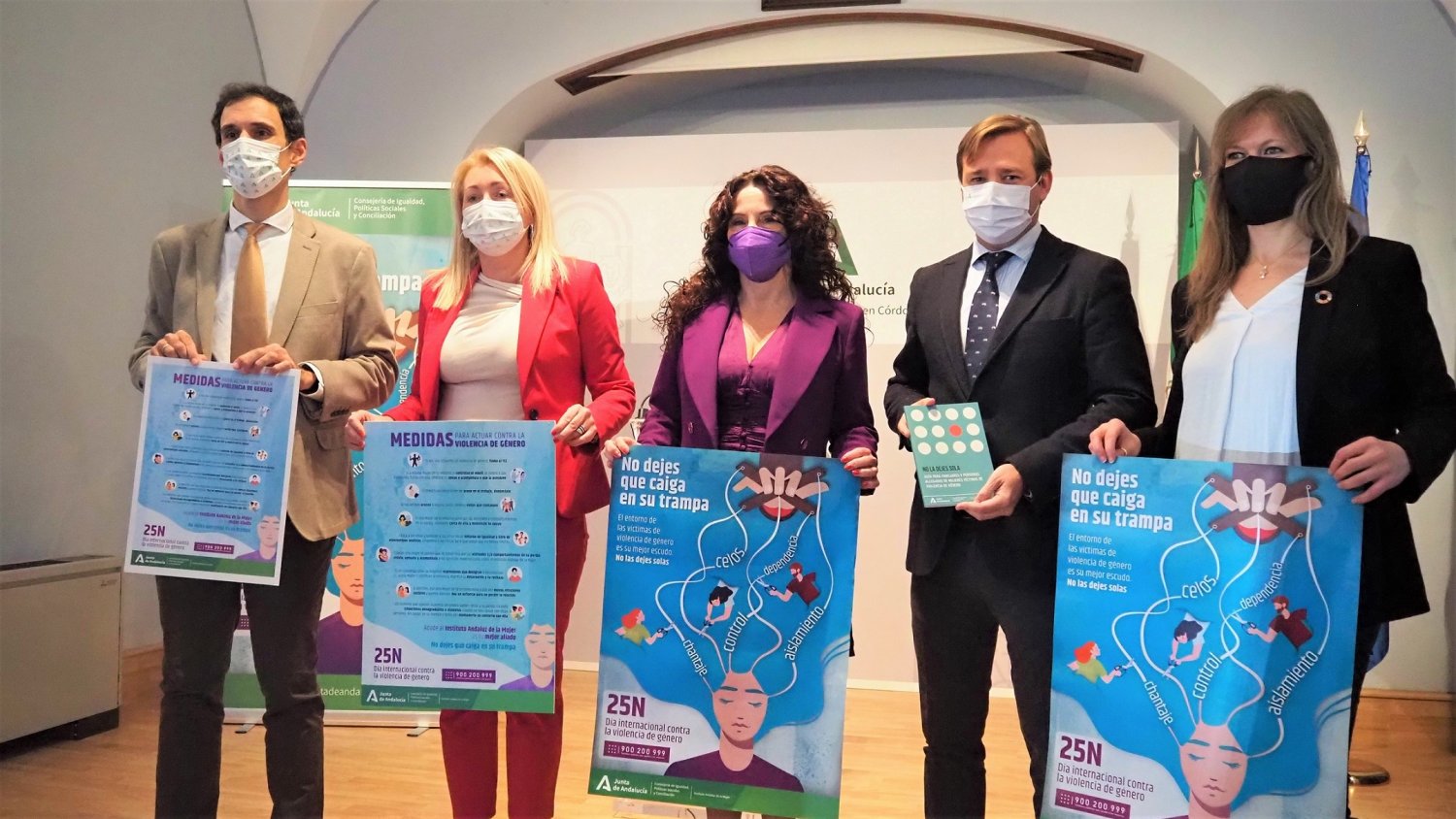 Andalucía pone el foco en la campaña del 25N  en el entorno cercano de las víctimas