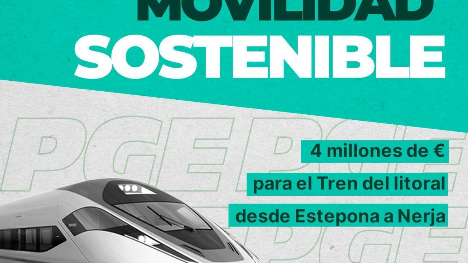 Más País y Verdes Equo solicitan al Gobierno la creación de una línea de tren en la Costa del Sol