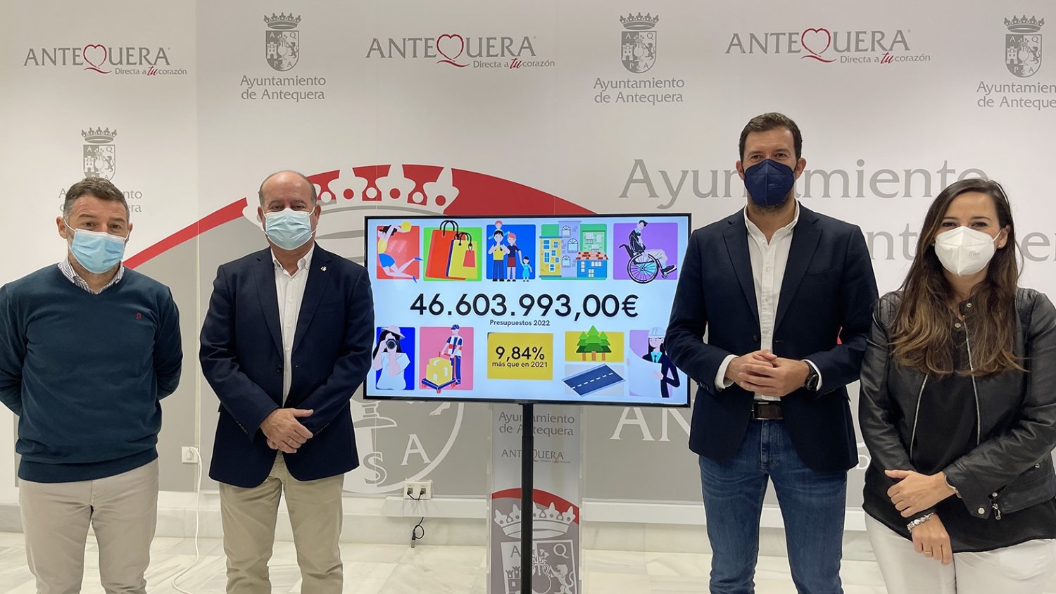 Antequera presenta unos Presupuestos Municipales para 2022 alcanzando los 46,60 millones de euros
