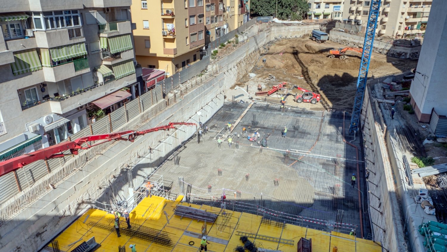 Estepona ejecuta al 80% las obras del segundo aparcamiento en el centro