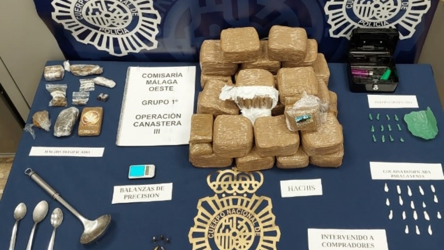 La Policía Nacional desarticula en Málaga un clan familiar dedicado al tráfico de drogas