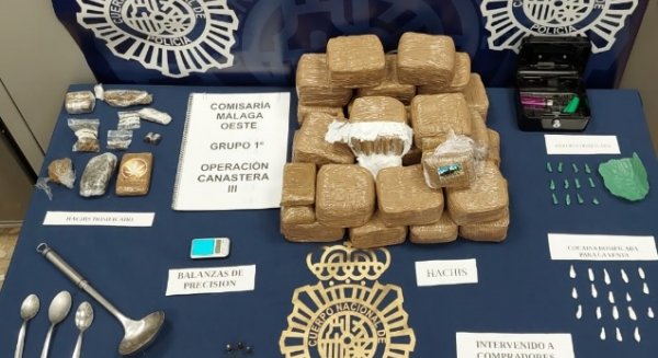 La Policía Nacional desarticula en Málaga un clan familiar dedicado al tráfico de drogas