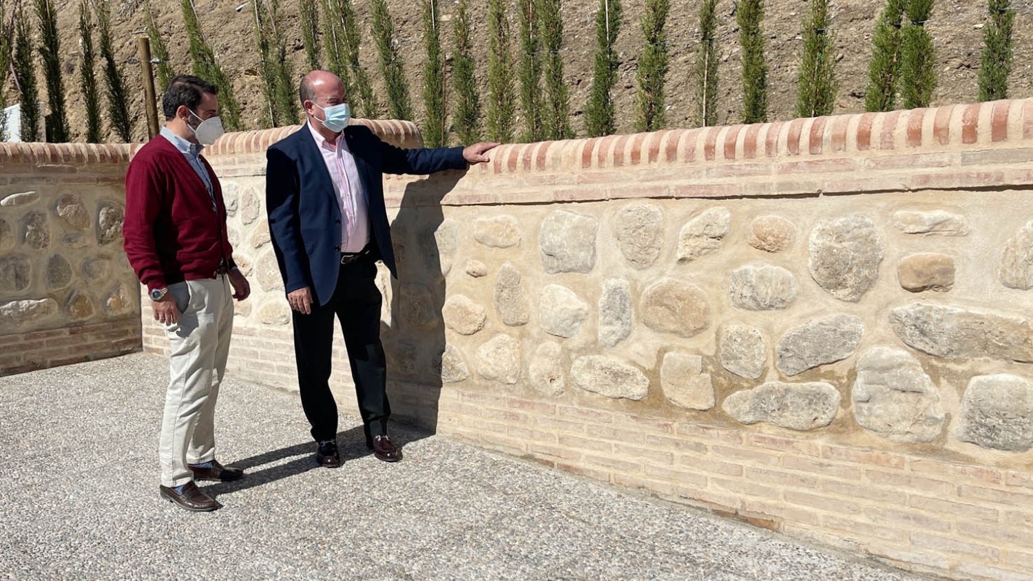 Antequera concluye las obras de construcción del muro de contención en la calle Fray Mateo