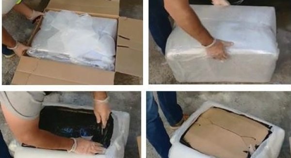 La Policía Nacional intercepta un vehículo con 40 kilogramos de marihuana