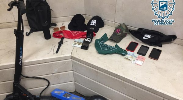 La Policía Local de Málaga detiene a dos personas por presunta implicación en robos a punta de cuchillo