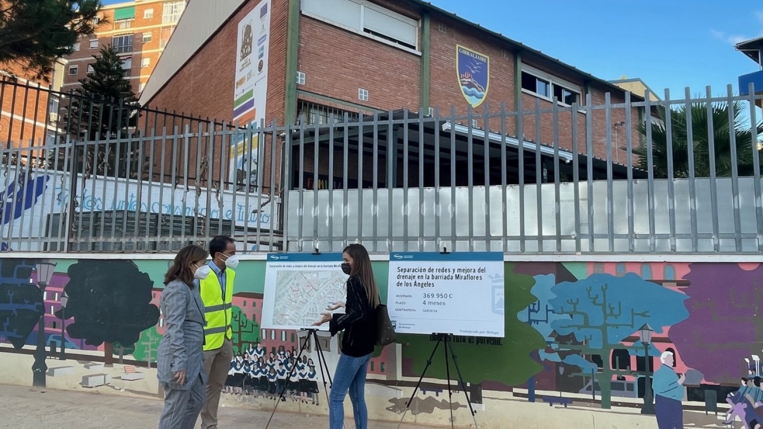 El Ayuntamiento de Málaga ejecuta las obras de separación de redes en Miraflores de los Ángeles
