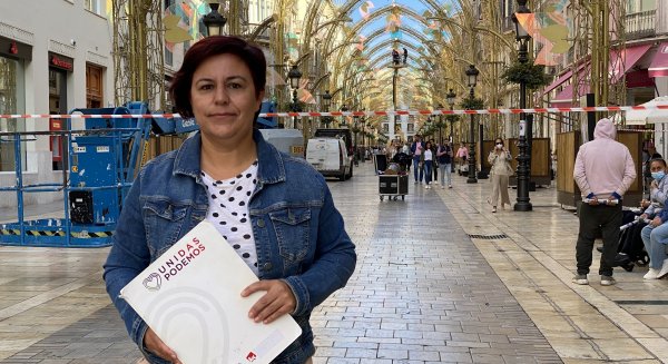 Unidas Podemos pide al alcalde de Málaga que extienda la iluminación navideña a los barrios
