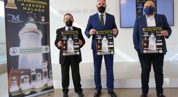 El XV Open Internacional de Ajedrez Málaga 2021 reúne a 140 ajedrecistas de 13 países