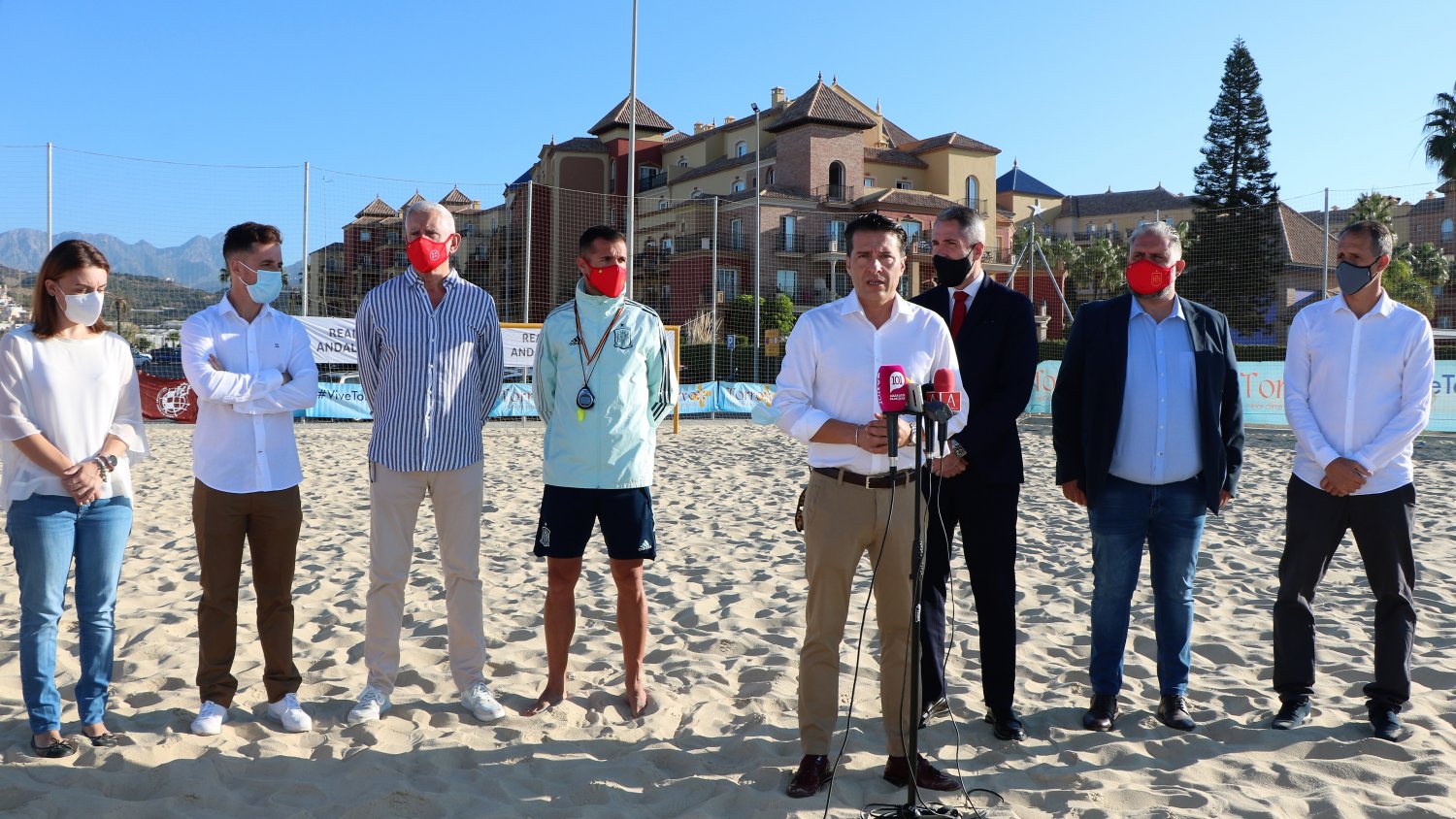 La selección española de fútbol playa elige Torrox para su concentración