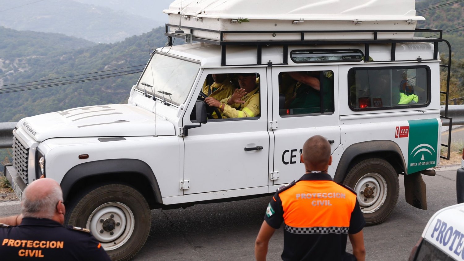Diputación inicia el arreglo de las carreteras afectadas por el incendio de Sierra Bermeja