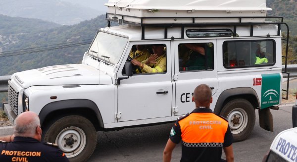 Diputación inicia el arreglo de las carreteras afectadas por el incendio de Sierra Bermeja
