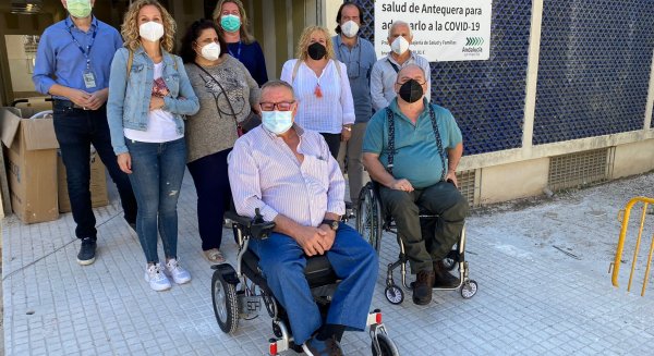 Asociaciones de pacientes visitan las obras del nuevo punto de urgencias en Antequera