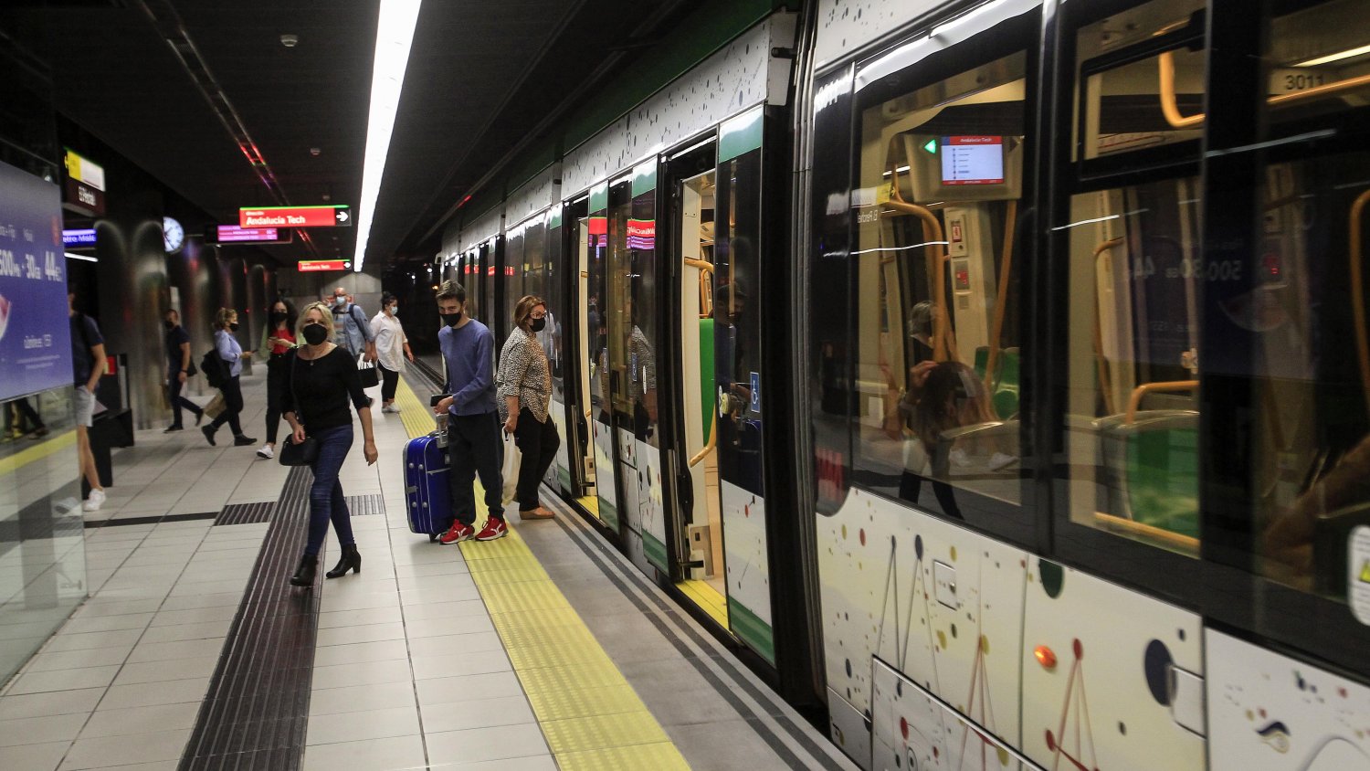 Metro de Málaga ofrece en su app información de ocupación de los trenes en tiempo real