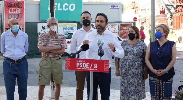 Pérez exige soluciones para los comercios afectados por la obra del parking de Pío Baroja