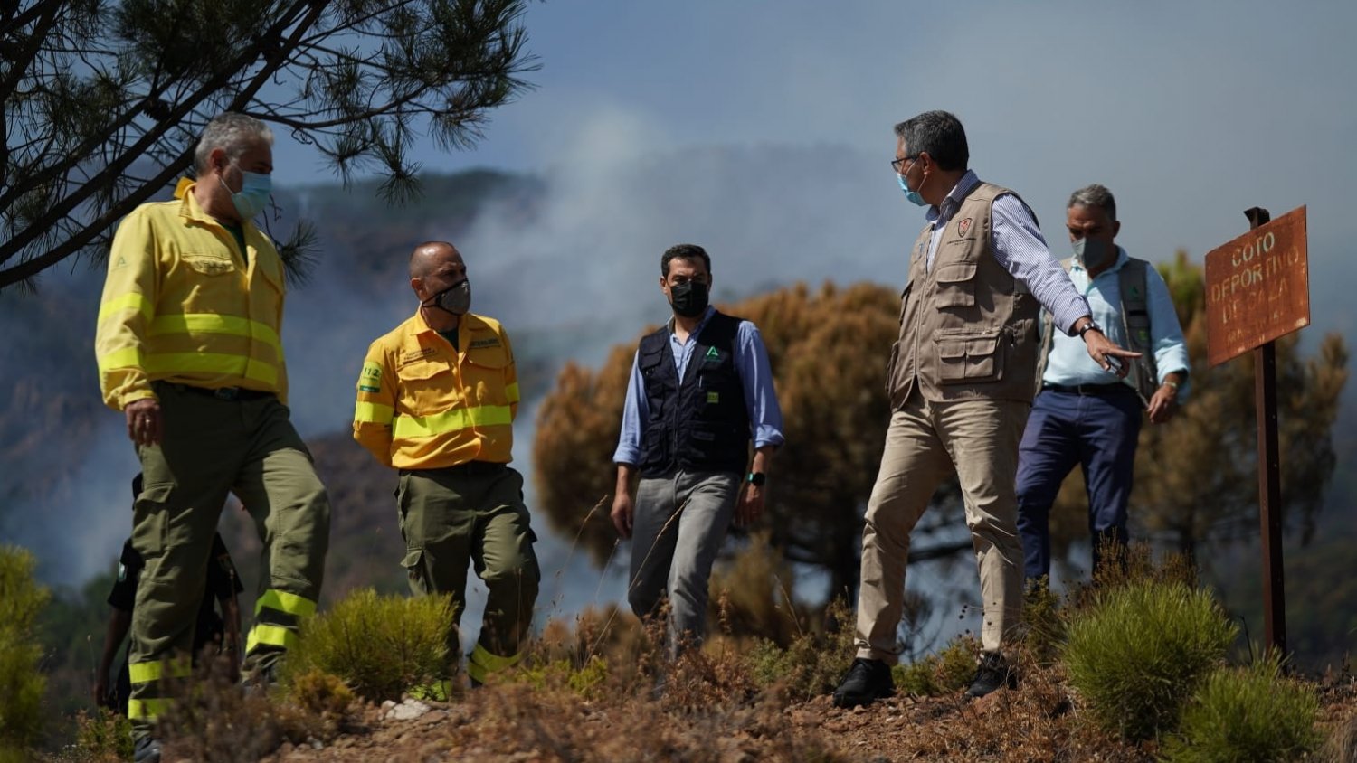 Diputación pone sus técnicos a disposición de los municipios afectados por el incendio