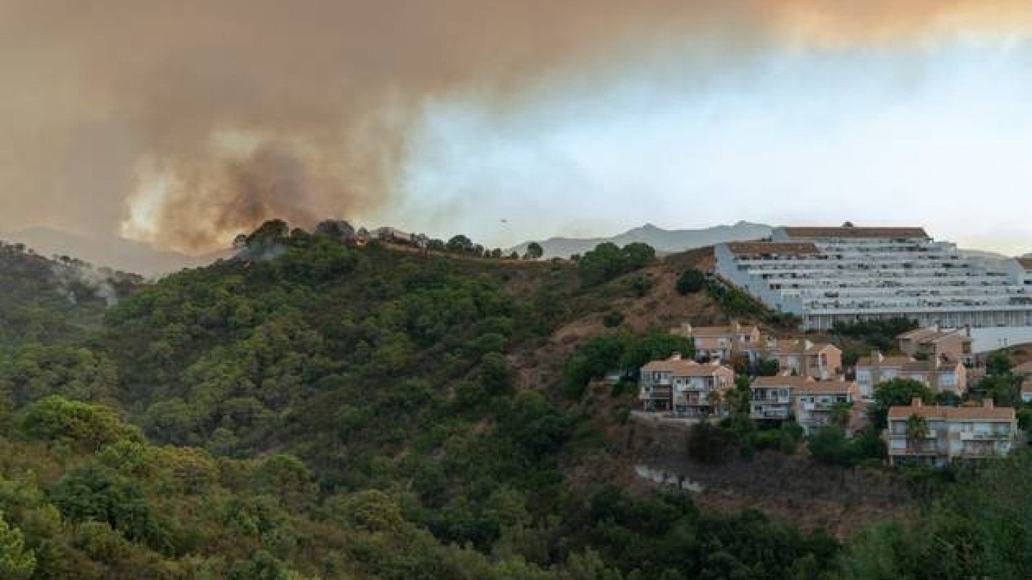 Más de 600 desalojados por el incendio de Sierra Bermeja