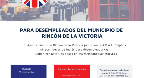 Rincón de la Victoria convoca 30 becas de inglés gratuitas para los desempleados del municipio