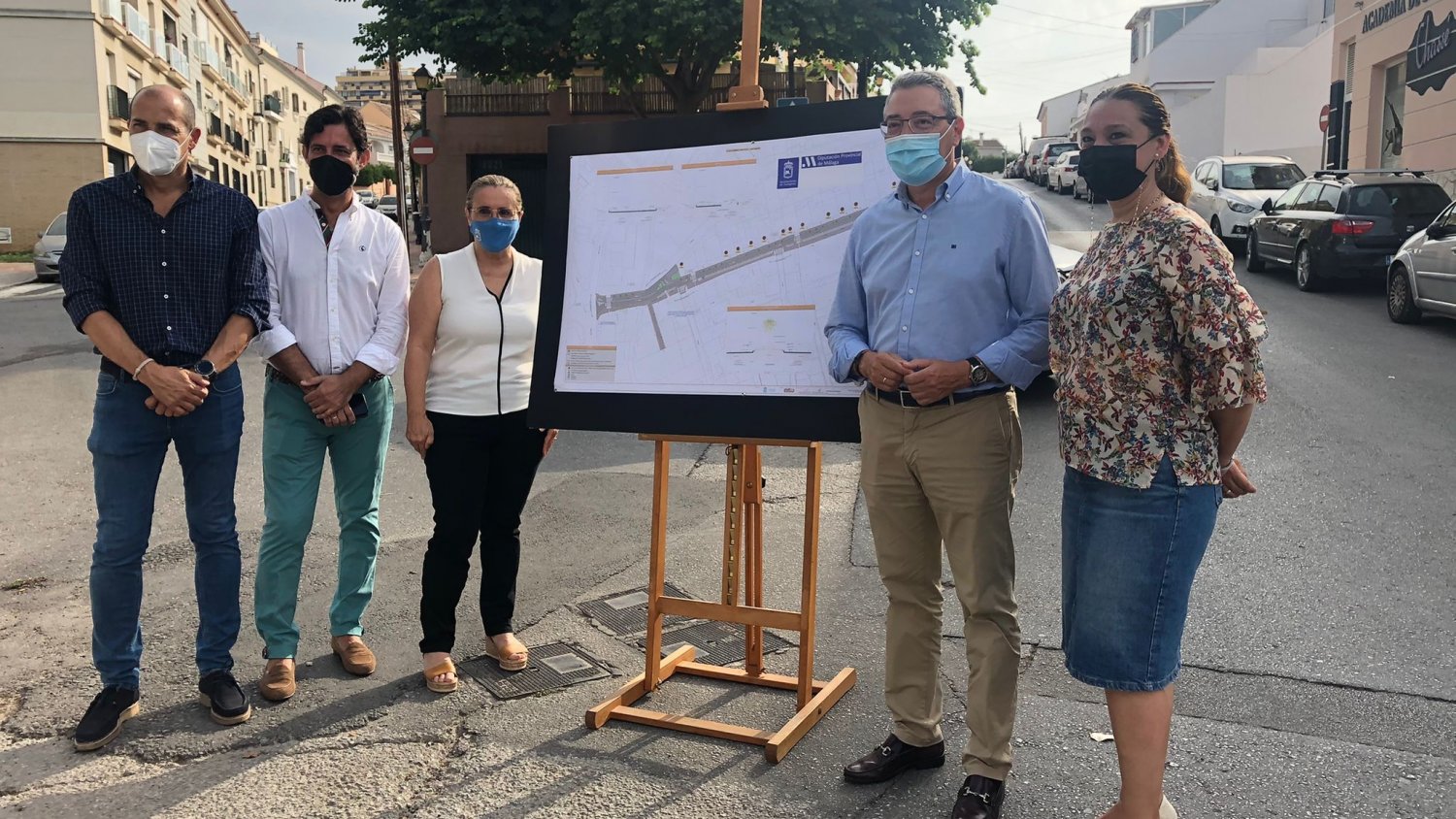 Diputación cofinancia la remodelación integral de la calle Badajoz de Fuengirola con 400.000 euros