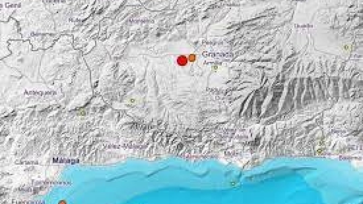 Un terremoto de escala 4,5 hace temblar Granada y se siente en Málaga y Sevilla