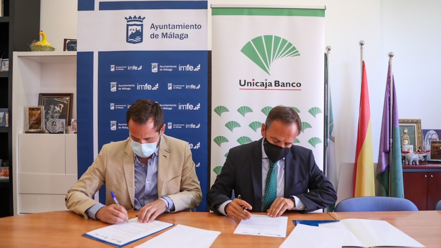 Unicaja y el Ayuntamiento renuevan su colaboración para impulsar la actividad empresarial
