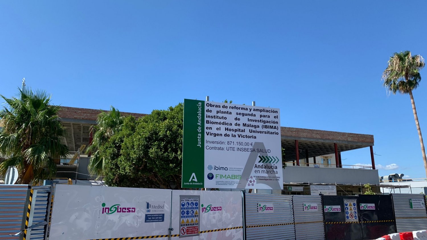 Avanzan a buen ritmo las obras que duplicarán los espacios para investigación en Málaga