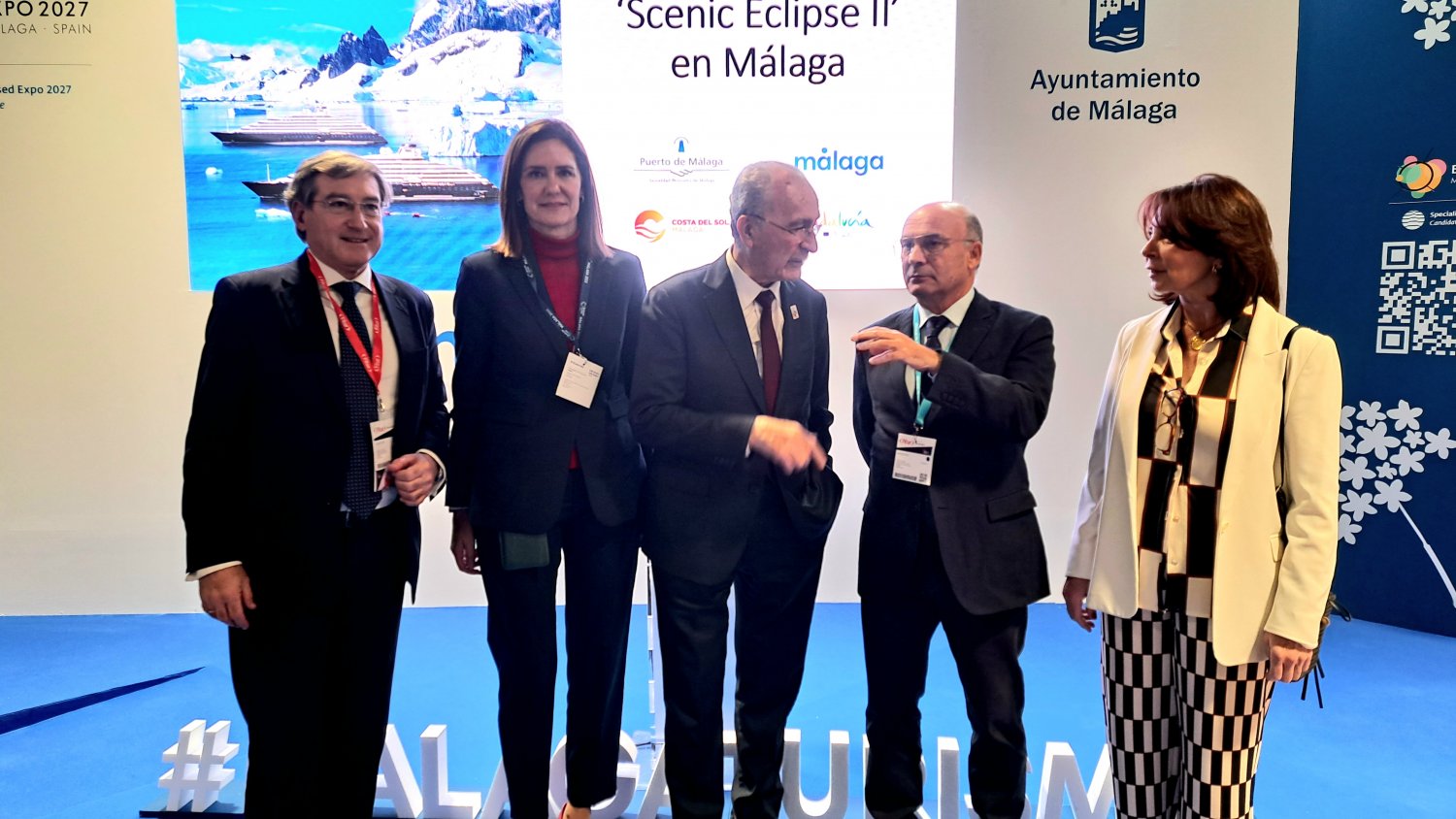 La naviera de lujo Scenic elige Málaga para celebrar el bautismo de su nuevo buque ‘Scenic Eclipse II’