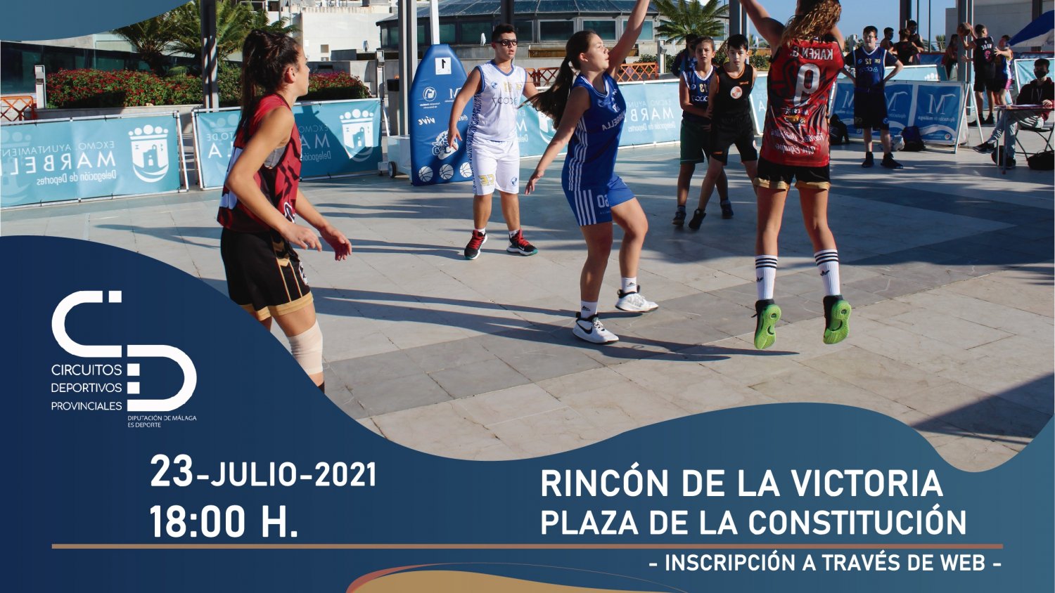Rincón de la Victoria acoge el XXVII Circuito Provincial de Baloncesto 3x3 de la Diputación
