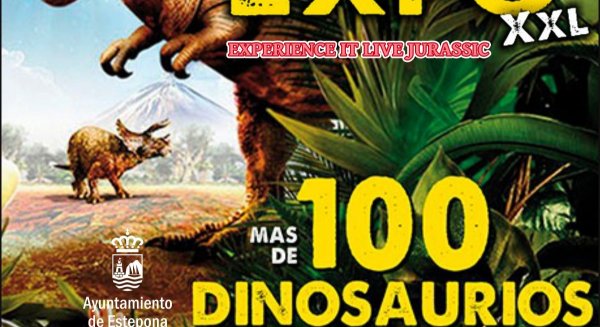 La mayor exposición de dinosaurios al aire libre llega al Parque de los Niños de Estepona