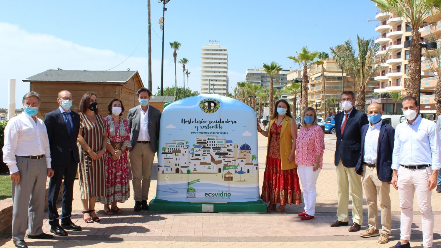 Fuengirola acoge la presentación de la campaña de Ecovidrio a nivel andaluz ‘Bandera Verde’