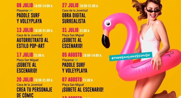 El Verano Joven de Torremolinos ofrece clases gratuitas de Paddle Surf y Voley Playa