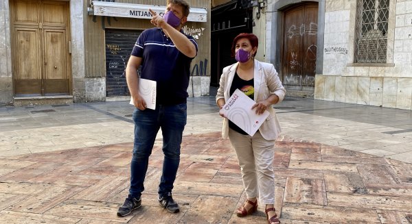 IU y Podemos piden transformar el Centro en un barrio con actividad comercial y profesional