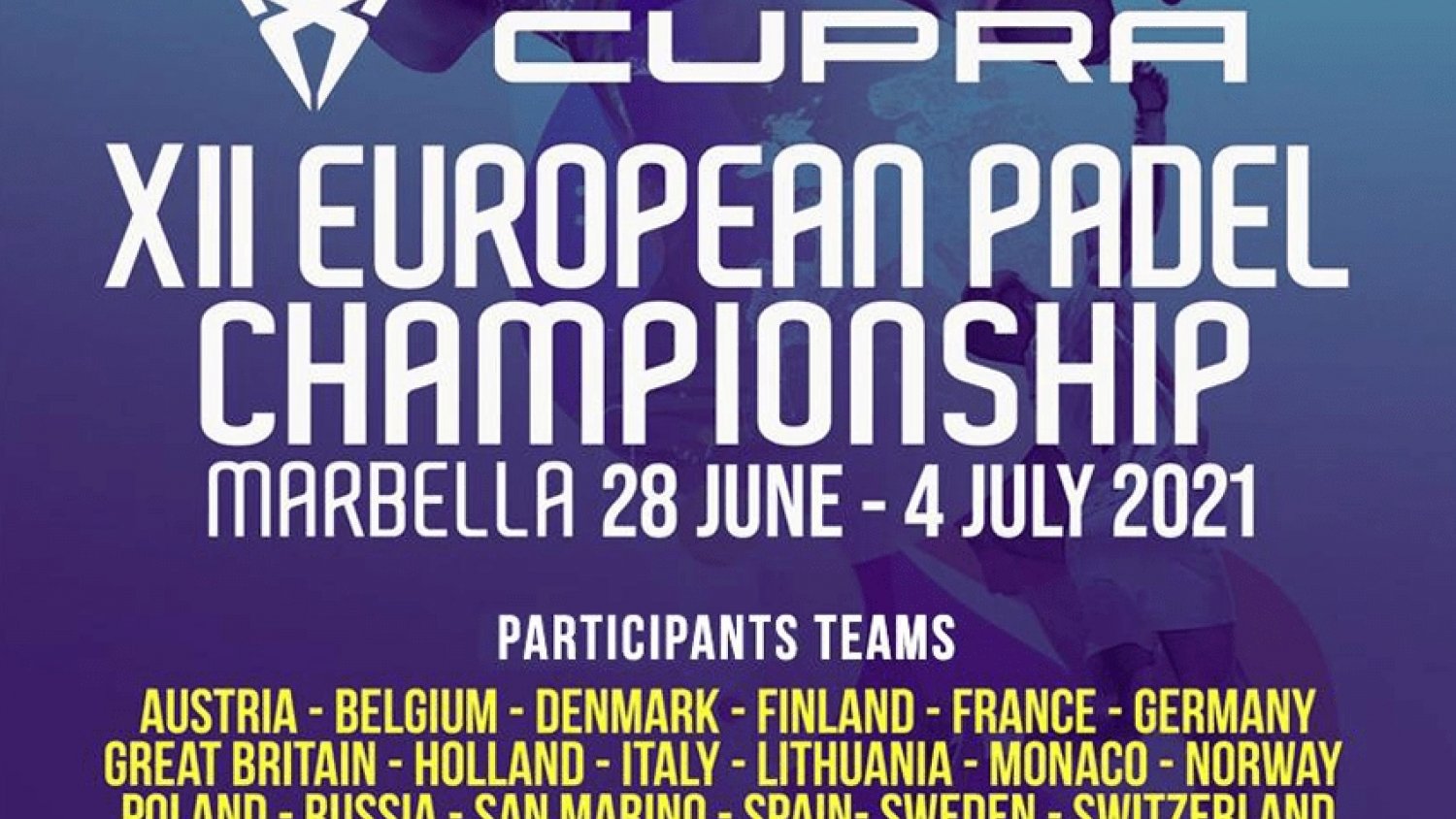 Marbella acoge el XII Campeonato Europeo de Pádel con más de 400 participantes