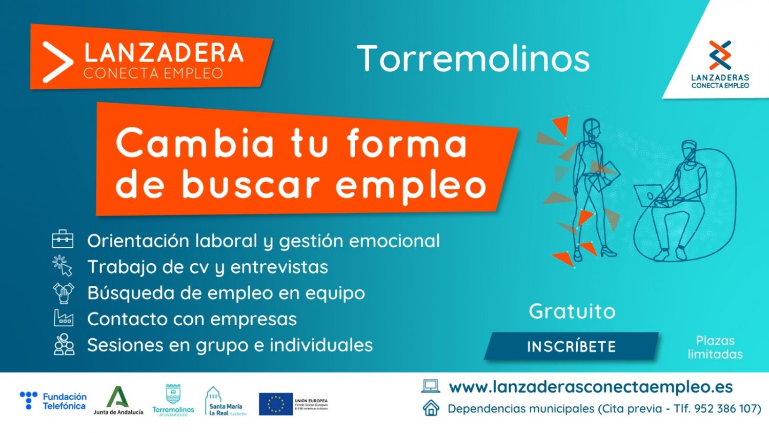 Últimos días para apuntarse a la nueva Lanzadera Conecta Empleo de Torremolinos