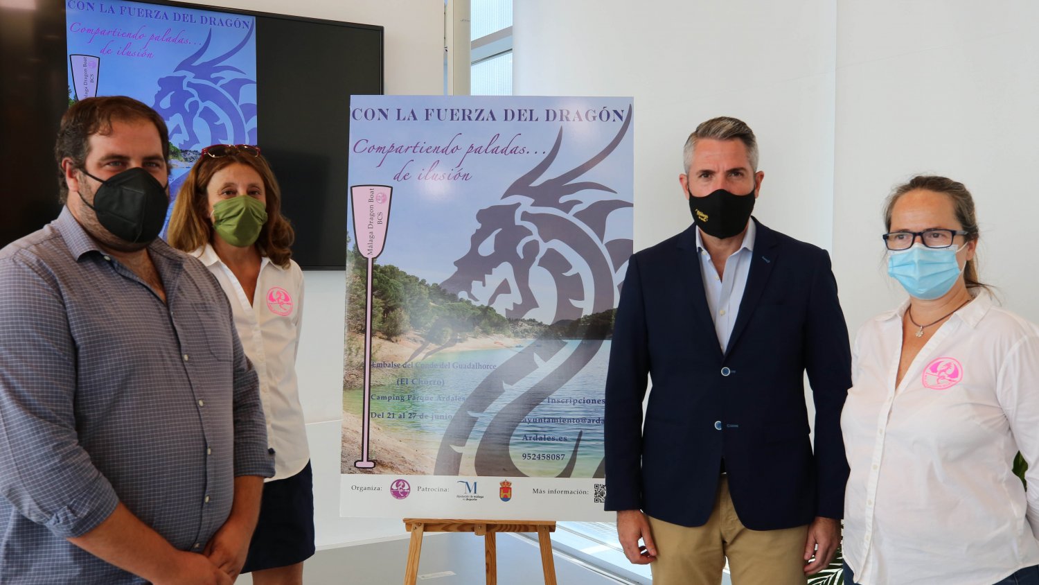 Diputación impulsa unas jornadas de remo en Ardales para mujeres que han superado cáncer de mama