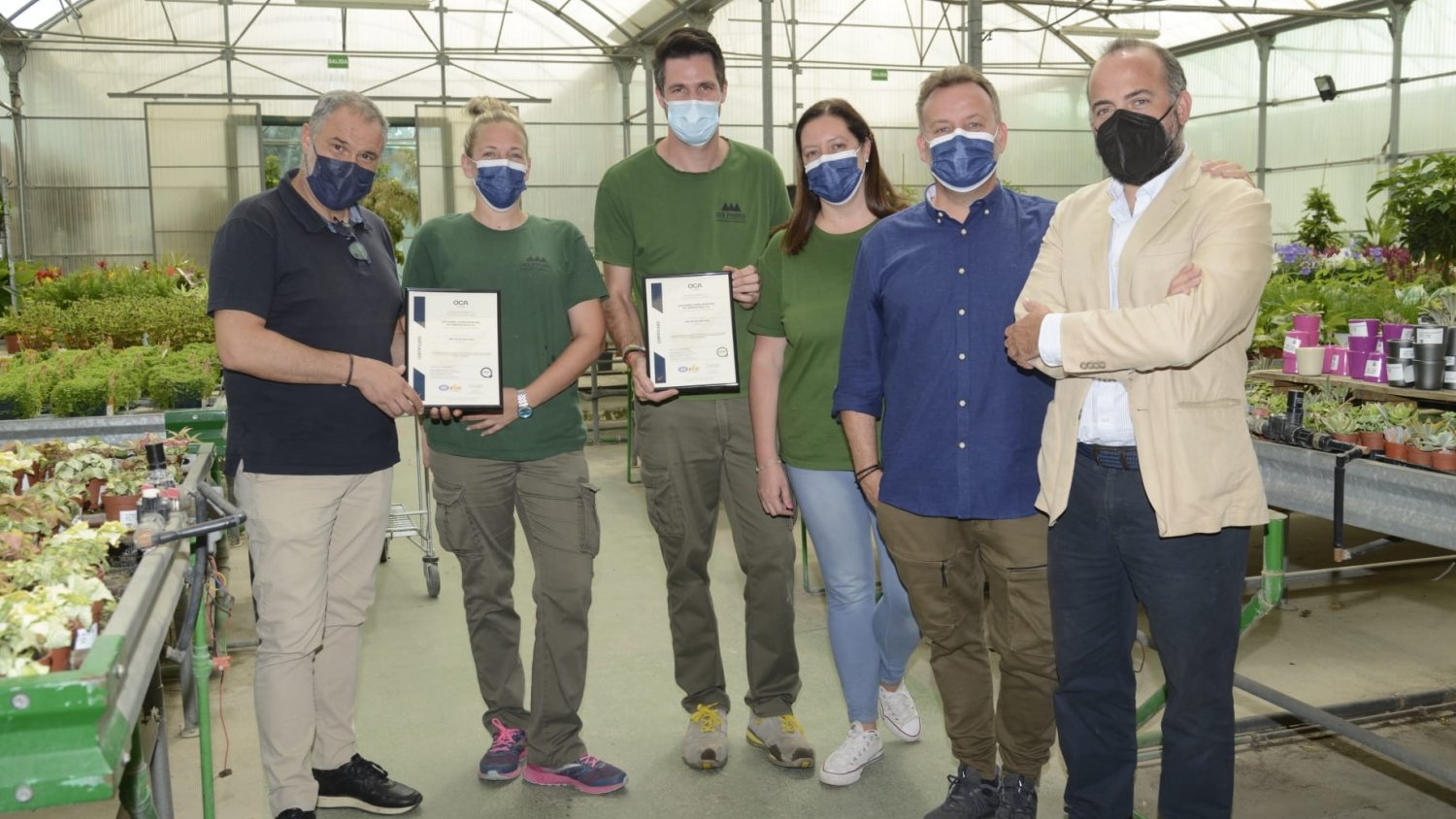 El vivero de Torremolinos obtiene certificaciones ISO por su gestión y compromiso medioambiental