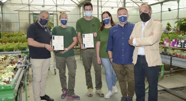 El vivero de Torremolinos obtiene certificaciones ISO por su gestión y compromiso medioambiental