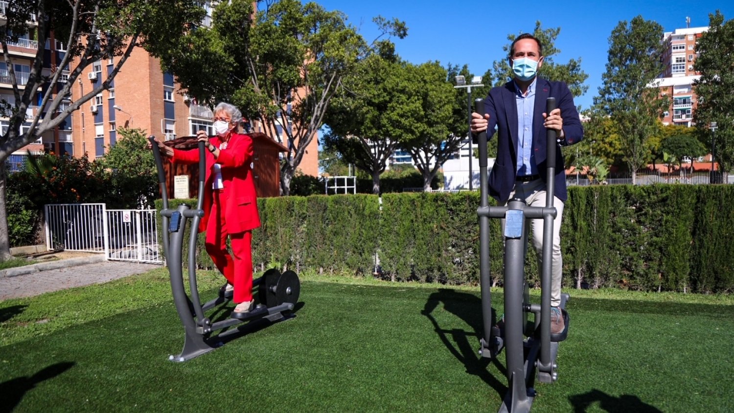 El Parque del Oeste aumenta su oferta deportiva con nuevos aparatos biosaludables