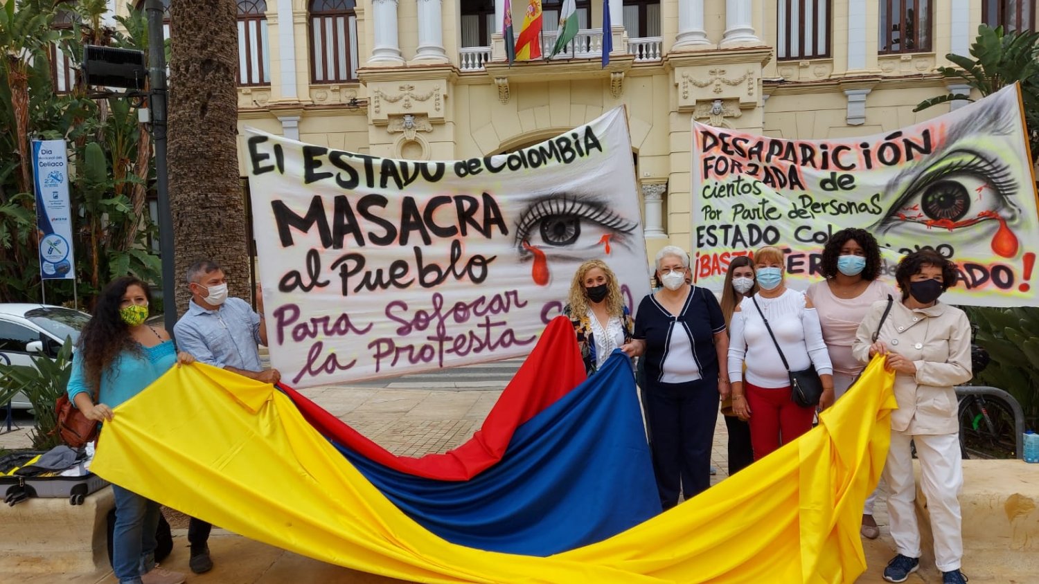 IU llama a la movilización en las concentraciones convocadas con los pueblos de Colombia y Cuba