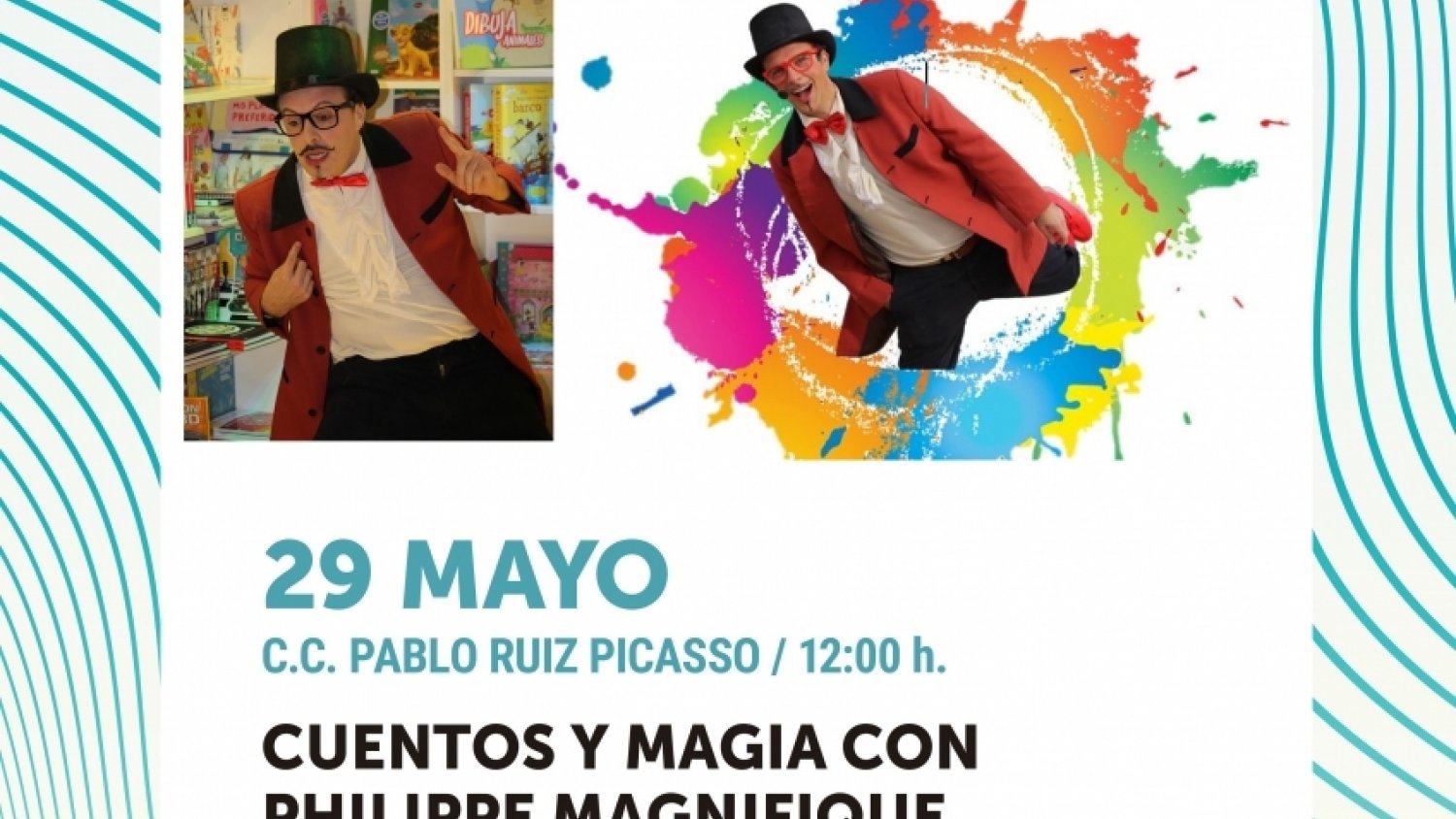 El Centro Cultural Pablo Ruiz Picasso acoge el espectáculo del artista Jesús Tiracuentos