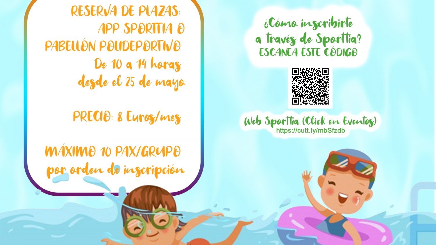 La Concejalía de Deportes de Campillos pone en marcha una escuela de natación para bebés